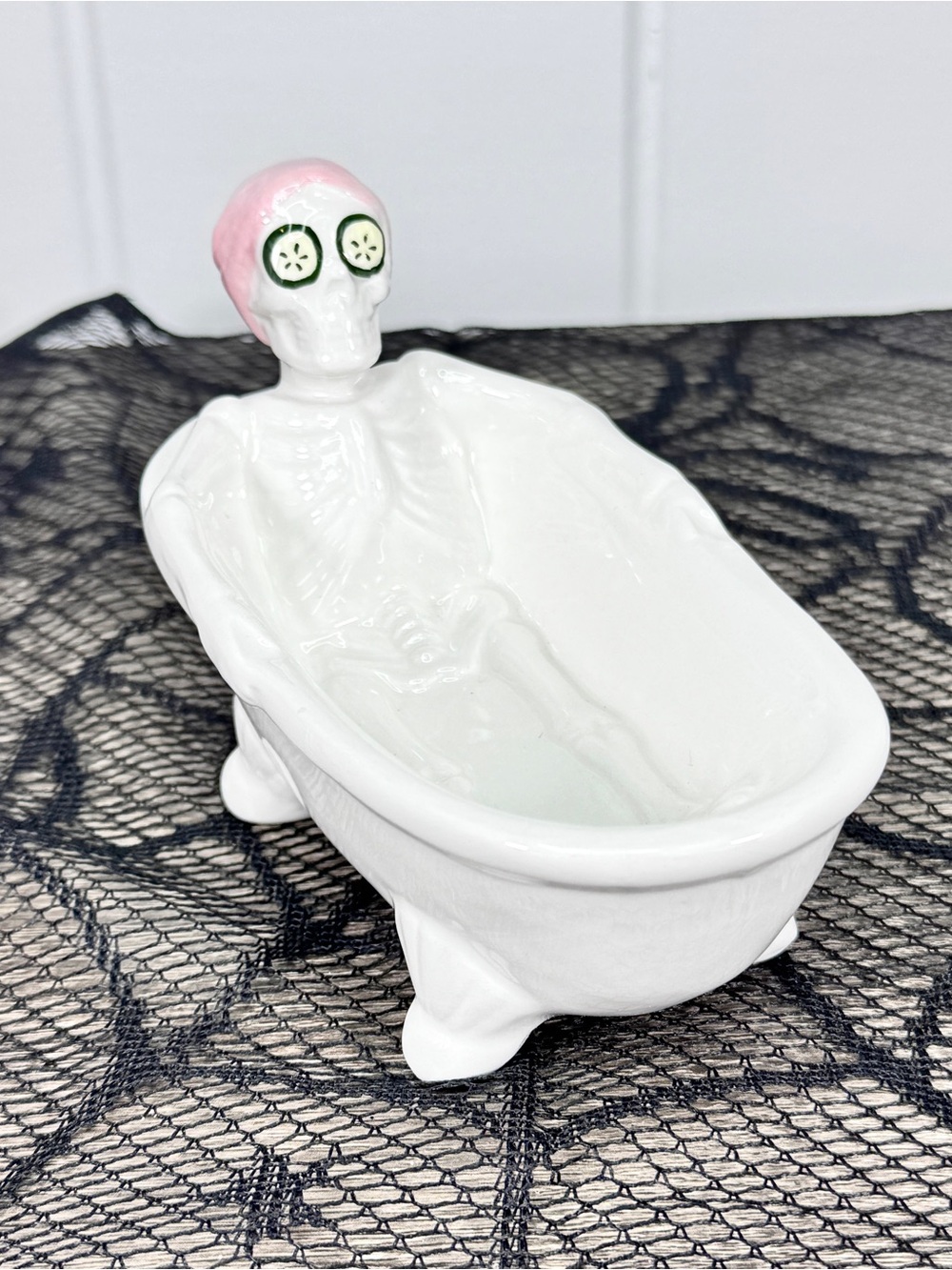 NEW Target Bullseye Playground Skeleton Bathtub Novelty Soap Dispenser
